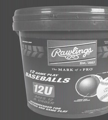 Rawlings ROLB2 12U Practice Baseball Bucket 12-Count