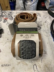 Teravail Ehline 29 x 2.3 Mountain Bike Tire Knobby Tread Black/Brown