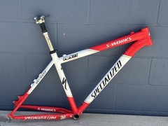 Specialized S-Works M5 Frameset 18in Disc MTB Red White World Champion USA