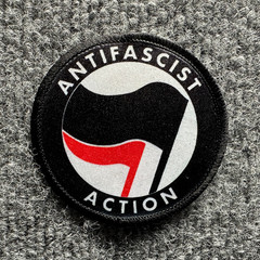 Anti-Fascist Morale Patch Hook & Loop American English Antifa Logo