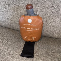 Whiskey Bottle Golf Club Wood Fore Reserve Faux Leather Driver Headcover READ