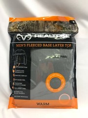 Men’s Realtree Base Layer Fleeced Top or Bottom – Various Sizes and Colors