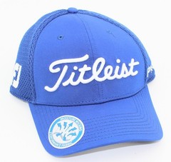 Titleist Sports Mesh Fitted Small/Medium Royal Blue Golf Hat, Brand New