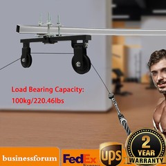 Gym Pulley System Home Weight Strength Training Practice Sport Tool 100kg