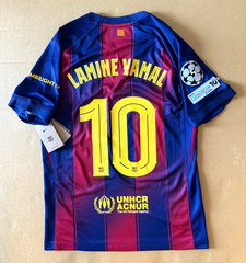 Lamine Yamal Size M Barcelona FAN Version Jersey 25/26 Ucl Patchs