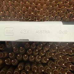 Glock 43X MOS Factory OEM Silver Stripped Slide w/ Sights Aut Fit Model 43 or 48