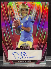 2024 Leaf Metal – #BA-DM1 – Dante Moore – Pink Prismatic – Auto – 5/7