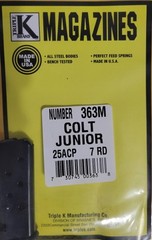 Colt Junior 25acp 7 Round Magazine Triple K 7rd Mag #363M – NEW