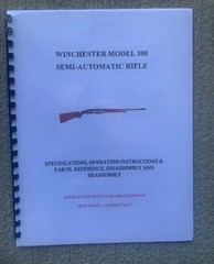 Winchester Model 100 Semi-Automatic Rifle Takedown Guide – Printed Manual (126)