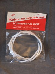 Shimano 3-5 Speed Hub and Derailleurs Bicycle Cable Twist Grip & Click Stick NOS