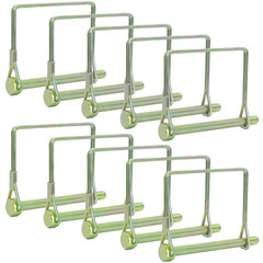 Pack of 10 Gold Trailer Pins – 2-3/4″ X 1/4″ (L X W) – Featuring PTO Pins, Lock