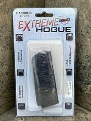 Hogue Checkered G10 Grip for Colt 1911 Govt 3/16 Thin Grips GMasc BLK/GRY 01477