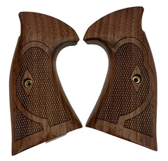 S&W K/L Frame Rd Butt Conversation Roper Target Grips American Walnut Checkered