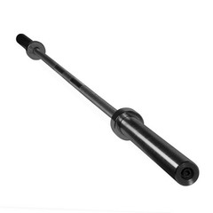 CAP Barbell Solid Steel Olympic Weight Bar, 7 Ft., Black (Fits 2-Inch Weight Pla