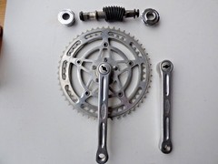 STRONGLIGHT 49D CRANKSET 52/45 – 170 MM + BOTTOM BRACKET – VGC