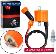 Ignition Coil Pack & SPARK PLUG + CAP For Arctic Cat 500 4×4 1999 2000 2001 2002