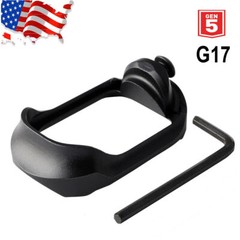 Black Aluminum Flared Magwell For Glock 17/34 – Gen 5 G17 G34 Mag Well