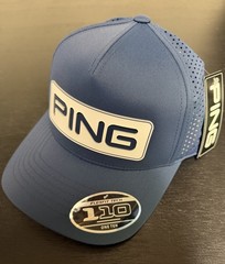 New Ping Tour Vented Delta Navy Adjustable Snapback Hat