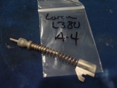 Lorcin L380, 380 ACP Pistol Parts: Firing Pin, Retainer, Spring Parts Lot