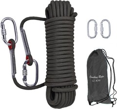 Climbing Rope, Rappelling Rope Black 100FT