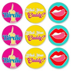 ‘s Birdie Golf Accessories for Women 9 Piece Ball Marker Set