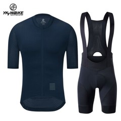 YKYWBIKE Men Cycling Jersey Set MTB Cycling Bib Shorts Bike Clothing Breathable