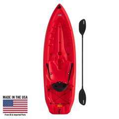 New 8 Ft Sit-On-Top Kayak with Paddle, Multiple Colors