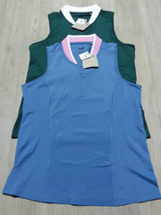 Puma Women’s Small Lot 2 Golf Tennis Range S/L Pique Shirts Blue Green NWT