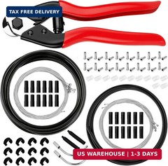 103Pcs Bike Brake Cable Kit with Stainless Steel Wire Cutter, Including Brake an