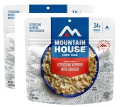 2-Pack – Mt House Fettuccini Alfredo w Chicken – Freeze Dried – 34g Protein