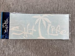 Salt Life Signature Decal 11″ Surface Sticker White Palm Tree Genuine Car Truck