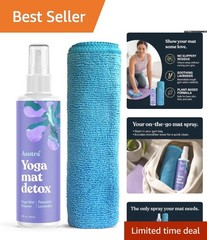 Organic Essential Oil Yoga Mat Cleaner – No Rinse, 4 oz – Aromatherapy Spray