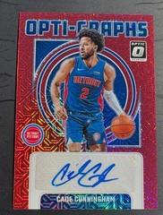 Cade Cunningham 2024-25 Panini Donruss Optic Opti-Graphs Red Mojo