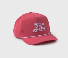 NEW Breezy Golf «Have A Day» Rope Pink Snapback Golf Hat/Cap