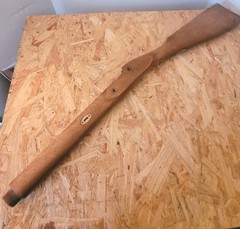 Traditions St Louis Hawken Made In Spain 50 Caliber Stock And Brass Butt Plate