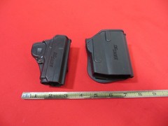 Sig Sauer P938 & P290 Plastic Holster Black RH Belt Used, Excellent Condition