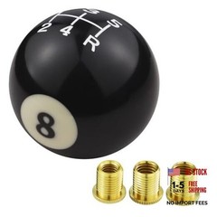5 Speed Shifter Knob 8 Ball Manual Shift Knobs Gear Lever Handle Car Black