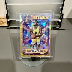 2024-25 Topps Chrome Bronny James Jr RC Rookie Gold Cracked Ice /50 SP SSP Rare