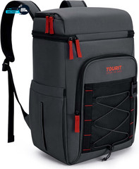 Insulated Backpack Cooler with 2 Compartments 30 Can Capacity Leakproof