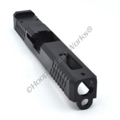 Diamond cut slide for Glock 17, G17 – HGW Ported RMR USA Stainless Steel Black