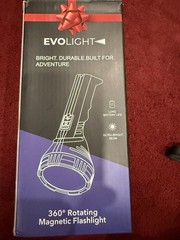 EVOLight Rechargeable LED Flashlight with Built-In Power Bank Navy Blue