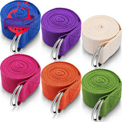 LONG ADJUSTABLE YOGA STRAPS BRIGHT COLORS · 6 PACK BUNDLE SET · 8 FT LENGTH