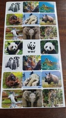 WWF (21) 1 Inch Stickers