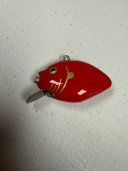 Vintage Heddon 9630 Pumpkinseed crankbait fishing lure red