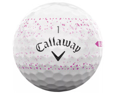Callaway Supersoft Splatter PINK Golf Balls – New Sleeve – 3 Balls