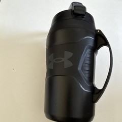 Under Armour 64 fl oz Black Plastic Reusable Water Bottle Handle Flip Lock Lid