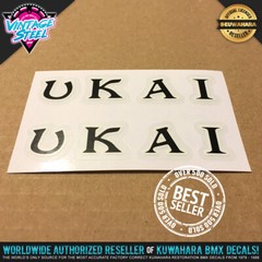 UKAI Rim / Wheel BMX Decal Stickers (1 Pair) *OFFICIAL LICENSED SELLER*