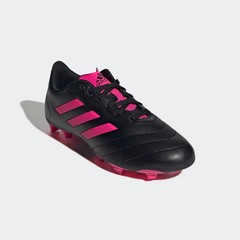 Adidas Goletto VIII GX6907 Youth Black Pink Firm Ground Football Cleats HTAT1550