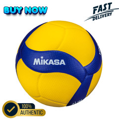 Mikasa V200W Official FIVB Indoor Volleyball Size 5 Yellow Blue Brand New