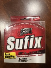 SUFIX ELITE MONOFILAMENT FISHING LINE 330 YARDS 4 Lb Clear